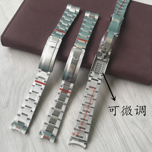 00长城钟表配件淘宝ar厂904l钢表带适用126234五珠带3235日志36mm