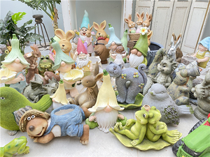 创意摆件户外花园庭院氧化镁园艺道具摆设个性装饰工艺品家居摆件