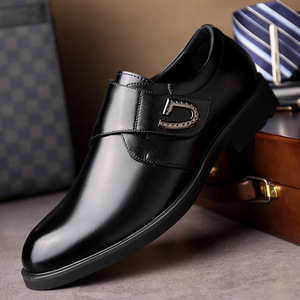 利鲨男鞋官方旗舰店阿仕顿2018秋季透气男士商务皮鞋休闲皮鞋男套