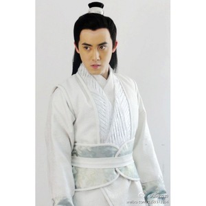 汉服男白色书生男士白袍小将罗成大侠服装武神赵子龙同款侠客古装