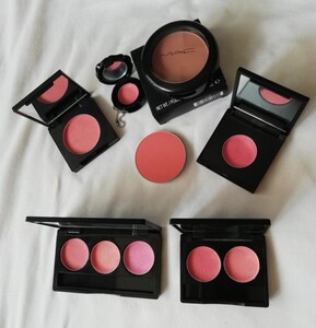 mac/魅可矿物质单色腮红peaches melba lovejoy试色压盘包邮送刷