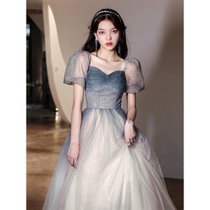 成人礼礼服女高中生生日party名媛裙长款优雅宴会礼裙高级感18岁