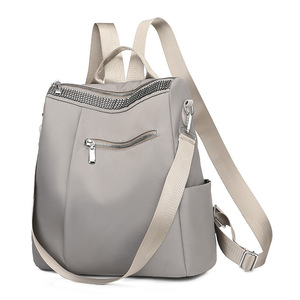 森马双肩包女2022新款ins潮小众牛津布户外旅行书包学生背包女包