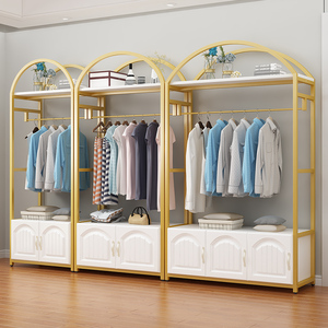 服装店展示架落地式服装架子网红高档衣帽架橱窗装饰衣柜简约衣架
