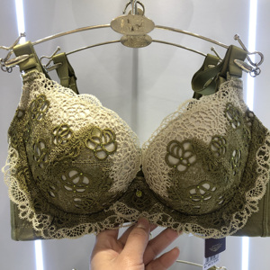 专柜正品春夏娃之秀2021新款5083a杯厚b杯薄聚拢调整海藻文胸套装