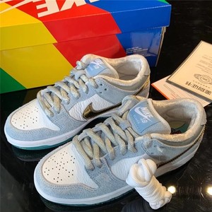 适配nike 冰雪奇缘鞋带dunk sb原装品质王一博白色银色金色半圆粗