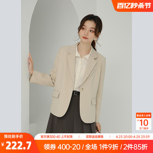 奈格薇儿小个子休闲西装外套女2024新款春秋气质高级感西服上衣