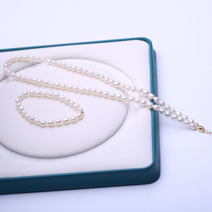 特价包邮 天然淡水5-6mm水滴形白色珍珠项链锁骨链手链送妈妈正品