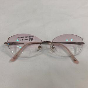 巴苏无框切边纯钛超轻树脂镶钻定制近视眼镜 新巴苏无框眼镜 6716