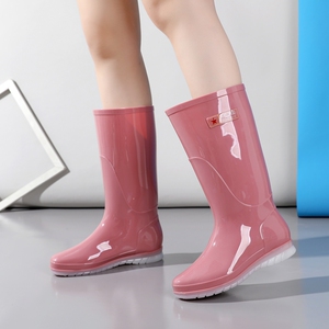回力高筒雨鞋长筒水鞋女厨房雨鞋女士插秧靴加厚耐磨防滑长筒轻便
