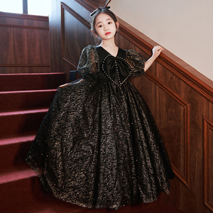 公主裙儿童黑色