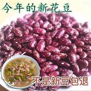 贵州新花豆四季豆芸豆紫花豆红花豆豆米酸菜豆米农家自种花豆干货