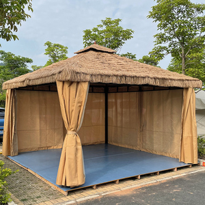 凉亭户外遮阳雨棚庭院亭子移动别墅花园露台四角茶棚休闲室外帐篷