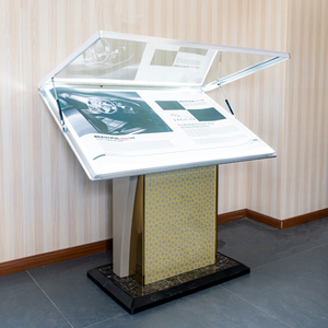 商场大堂导视台迎宾牌指示牌落地展示牌地图示意图导示台斜面看台