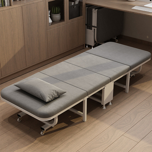 简易办公室折叠午休床单双人医院陪护床睡觉午睡神器结实耐用小床
