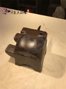 圆形老铁砧子老铁墩子老铁艺打铁铺工具民俗老物件影视道具铁匠铺