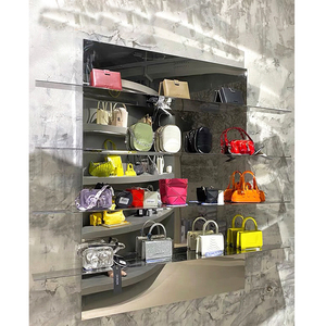 服装店上墙置物架鞋店包包展示架鞋货架摆架装饰布置陈列展示道具