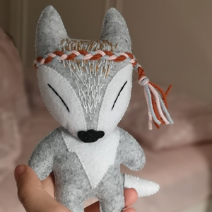 ins不织布小狐狸玩偶diy材料包安抚玩偶孕期手工