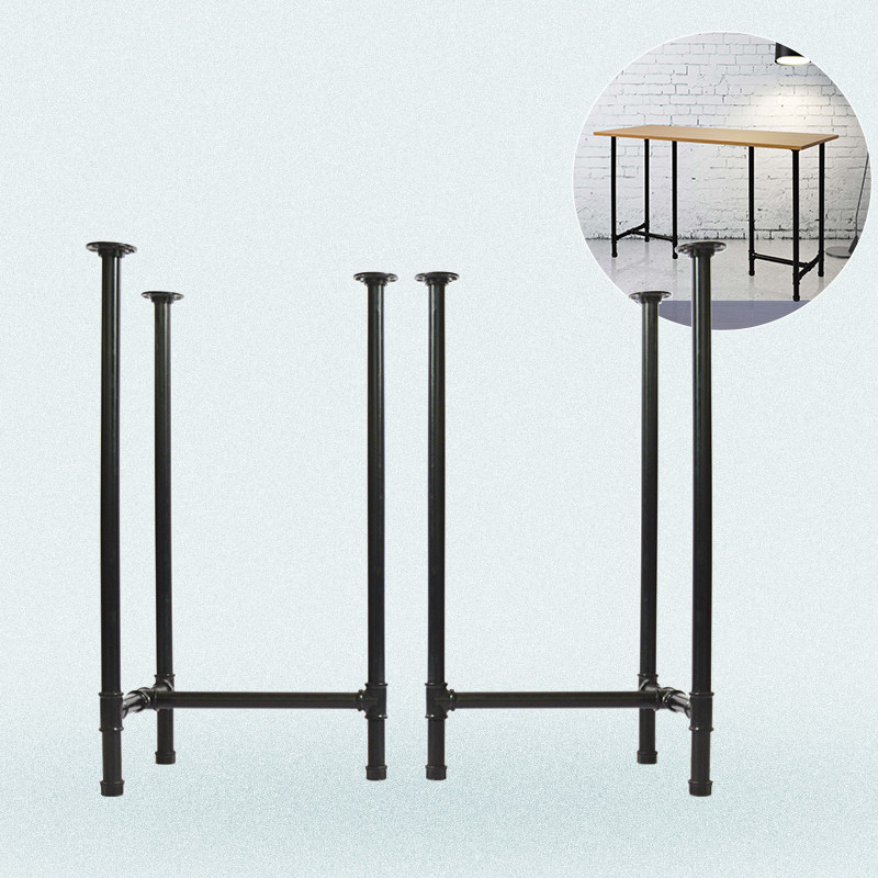 铁艺桌子腿金属桌腿支架水管桌脚电脑会议桌书桌桌架办公桌铁架子
