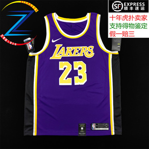 詹姆斯 洛杉矶湖人 紫色 swingman  球衣