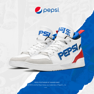 百事可乐潮牌男鞋春季2021潮流百搭运动篮球高帮鞋夏季鞋子男潮鞋