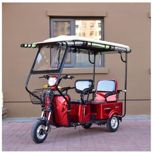 008人付款淘宝电动三轮车雨棚车篷休闲小巴士全封闭透明遮雨蓬老年
