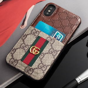大牌苹果x手机壳gucci7p插卡皮质8plus全包壳i8情侣iphone xs max