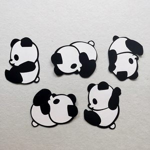 幼儿园环创材料黑板报贴森系小动物大熊猫主题墙配件托班装饰墙贴