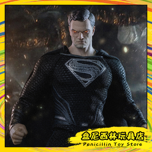 【预售】bms 钢铁正义 氪星 黑色战衣 超人 1/12 可动人偶手办