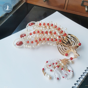 端庄金丝三尾偏凤 明制原创红楼西游发饰汉服配饰古典凤钗