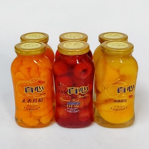 真心黄桃罐头小瓶248g正品椰果桃水果罐头混合玻璃瓶什锦山楂橘子