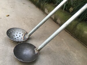 长柄大泥勺污水井清掏工具下水道捞渣勺漏勺清理窨井杂物清淤泥勺