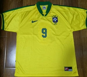 罗纳尔多巴西队97-98年球衣复古足球服