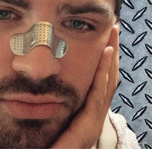 alan crocetti饰品鼻夹鼻贴鼻梁创可贴装饰配饰男女925银鼻环ins