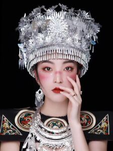 新款少数民族苗族头饰贵州广西云南苗族特色帽子民族头饰苗族饰品