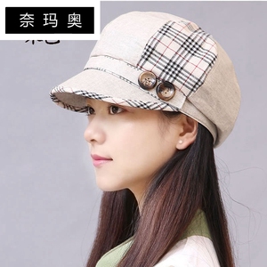 奈玛奥帽子春季小沿中老年显脸小时装帽鸭舌帽贝雷帽妈妈帽女帽