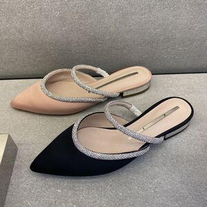 思加图2021年春季新款丝光缎面凉拖鞋 9w953ah1 专柜正品国内代购