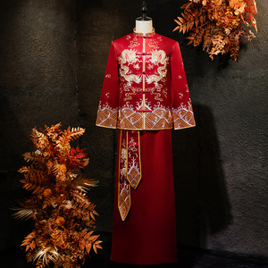 中国红嫁衣婚服