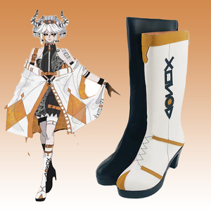 凹凸世界帕洛斯白角恶魔cos鞋cosplay鞋来图定制动漫展定做二次元