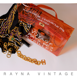 爱马仕hermes果冻包 透明vintage中古古董复古时髦