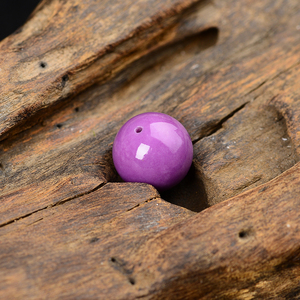 7a纯天然紫云母散珠香芋紫单珠手工diy圆珠多宝手串配珠金刚菩提