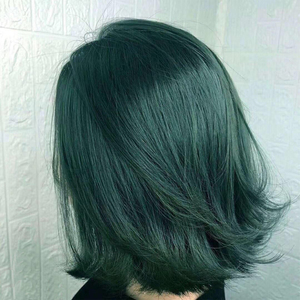 打蜡染发膏2022流行色闷青亚麻抹茶雾蓝黑紫粉冷棕脏橘色剂4人付款85