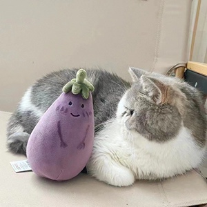 在途|美国海淘jellycat vivacious网红茄总茄子玩偶网红毛绒玩具