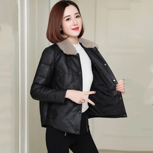 装新款高端皮衣女妈妈皮毛一体海宁皮草冬季外套棉衣棉服2人付款208