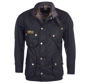 授权现货英国barbour international 国际款经典机车涂蜡夹克外套