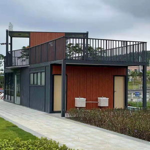 住人集装箱办公室移动房小别墅户外驿站货柜箱房子简易玻璃房民宿