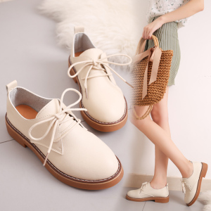 牛津鞋布洛克潮女鞋