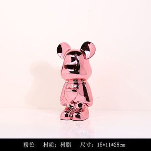 暴力熊摆件小号卡通公仔暴力熊儿童房爱心熊摆件网红奶茶店商场客