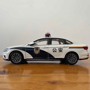 正版原厂车模款新款大众速腾警车公安1:18合金仿真汽车模型收