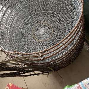 纯手编织农用家用商用买菜洗菜铁篮子酸洗工业用公能全用